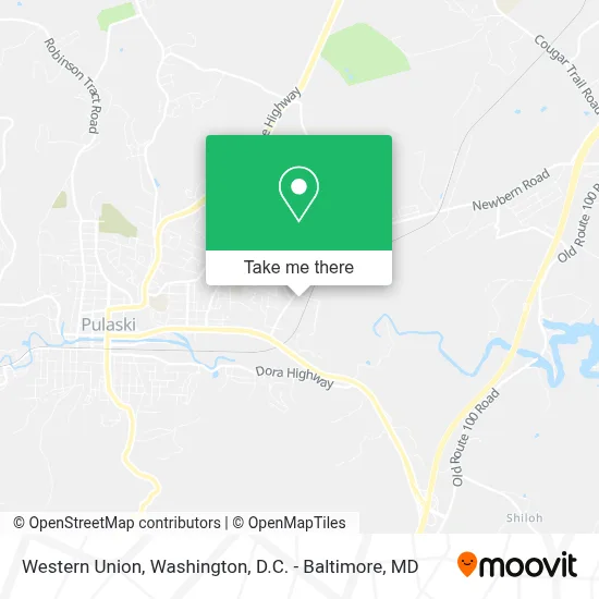 Western Union map