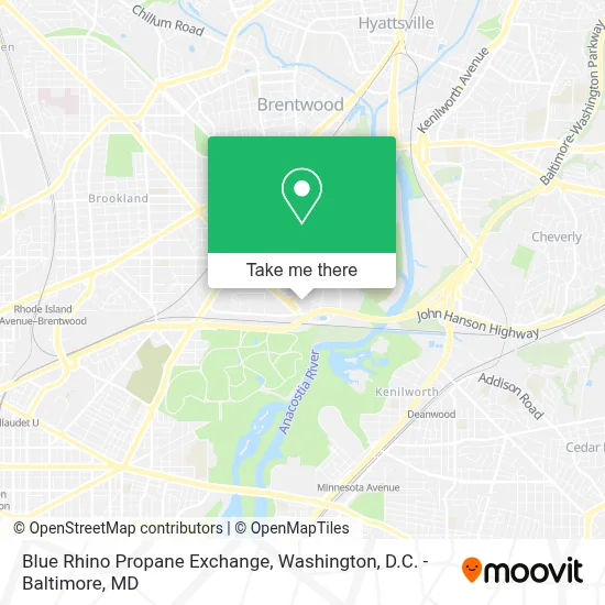 Blue Rhino Propane Exchange map