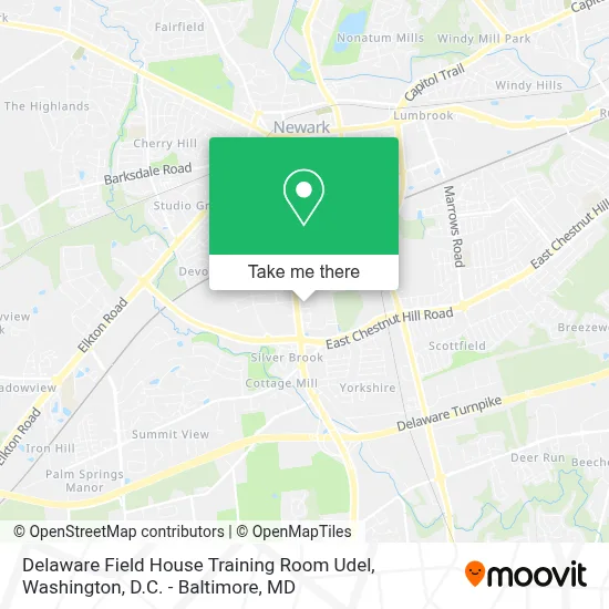 Delaware Field House Training Room Udel map