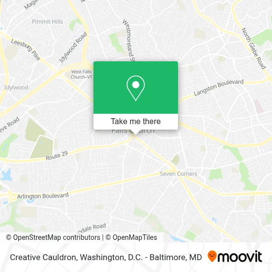Creative Cauldron map
