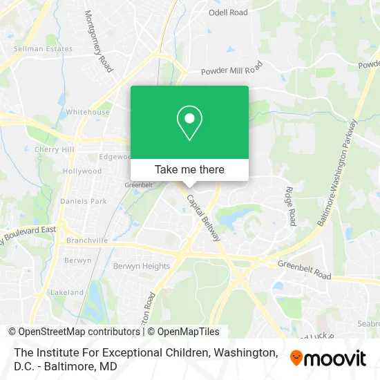 The Institute For Exceptional Children map