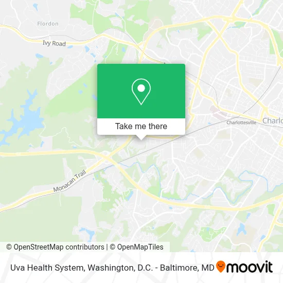Uva Health System map