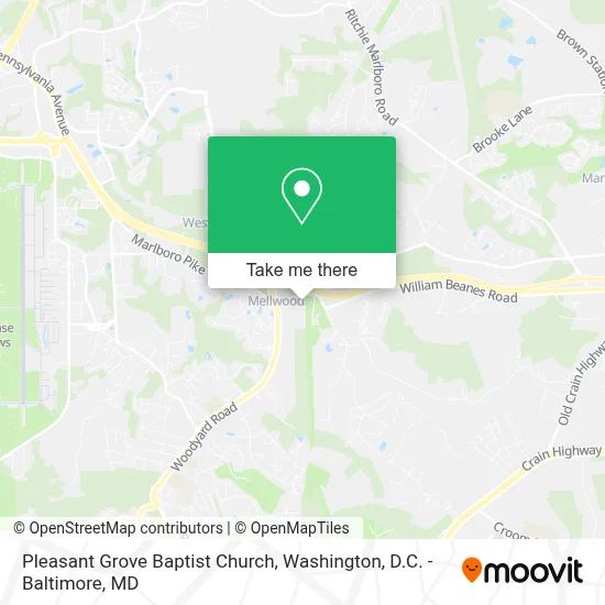 Pleasant Grove Baptist Church map