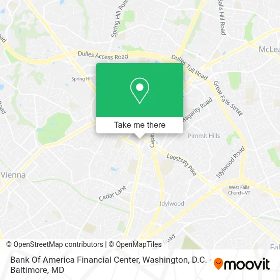 Bank Of America Financial Center map