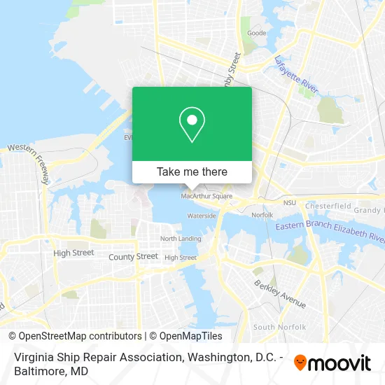 Virginia Ship Repair Association map
