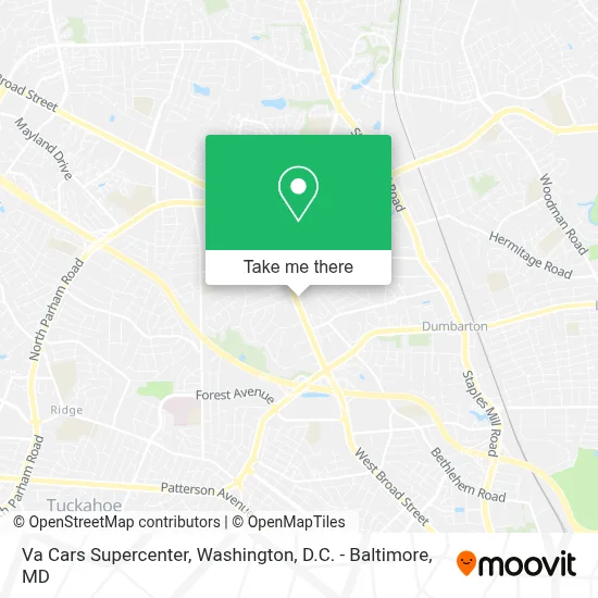 Va Cars Supercenter map