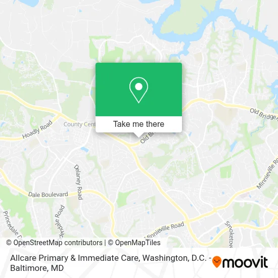 Allcare Primary & Immediate Care map