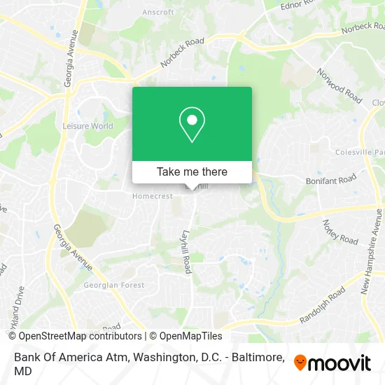 Bank Of America Atm map