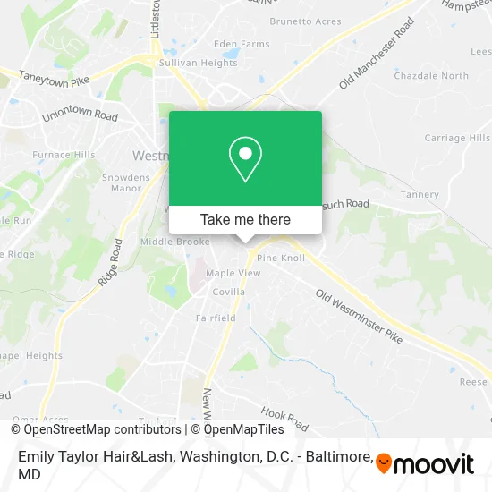 Emily Taylor Hair&Lash map