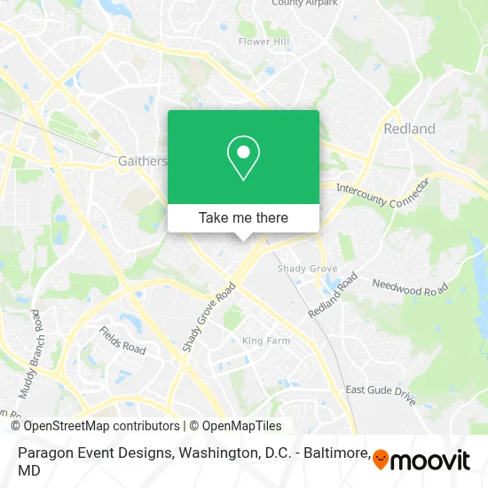 Paragon Event Designs map