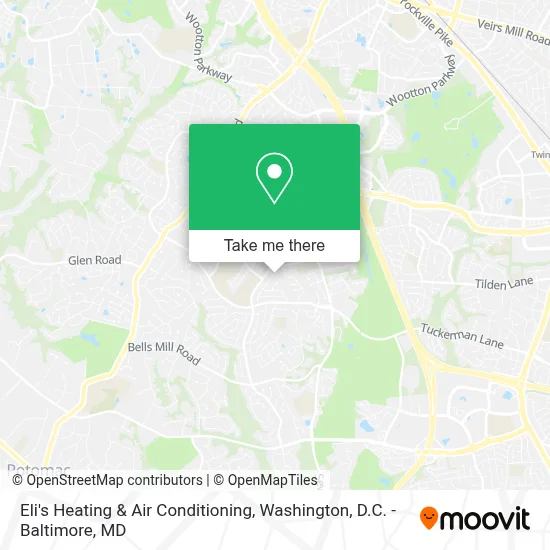Eli's Heating & Air Conditioning map