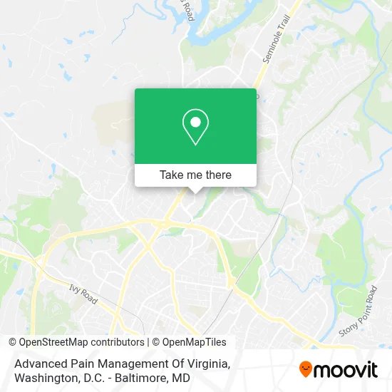 Advanced Pain Management Of Virginia map