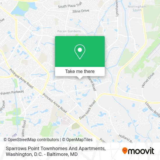 Sparrows Point Townhomes And Apartments map