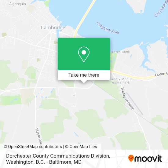 Dorchester County Communications Division map