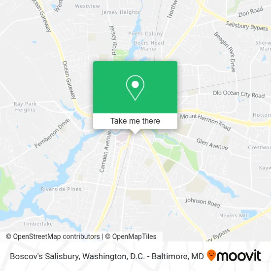Boscov's Salisbury map