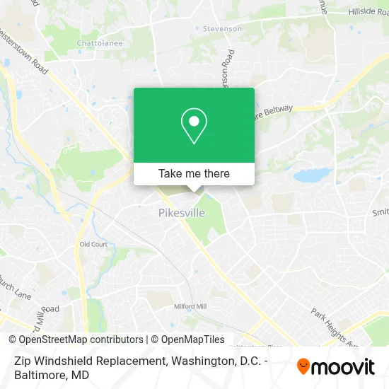 Zip Windshield Replacement map