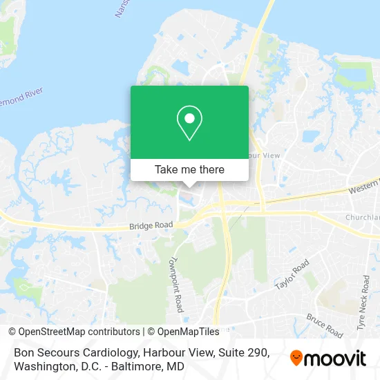 Bon Secours Cardiology, Harbour View, Suite 290 map