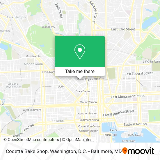 Codetta Bake Shop map