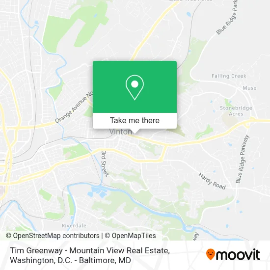 Tim Greenway - Mountain View Real Estate map
