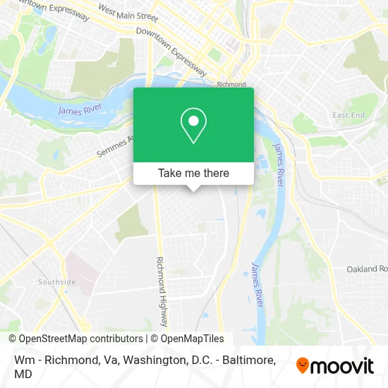 Wm - Richmond, Va map