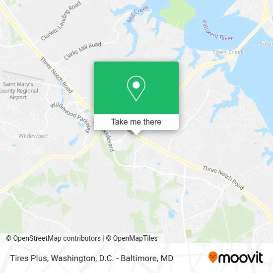 Tires Plus map