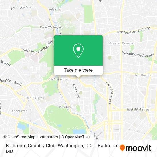Baltimore Country Club map