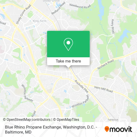 Blue Rhino Propane Exchange map