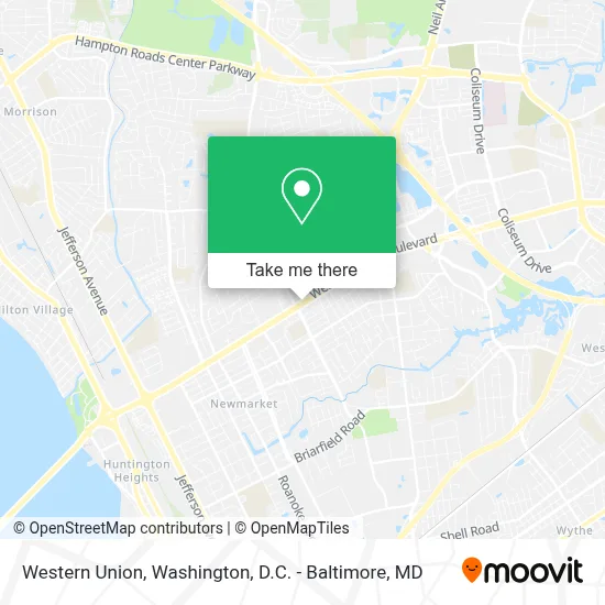 Western Union map