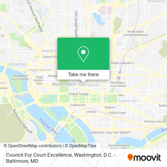 Council For Court Excellence map