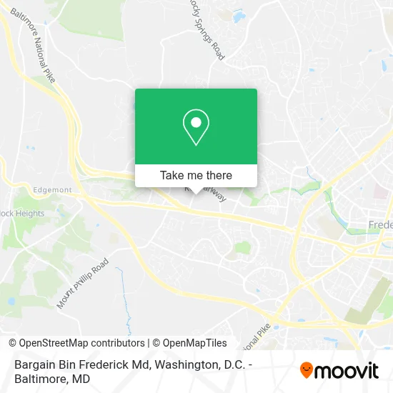 Bargain Bin Frederick Md map