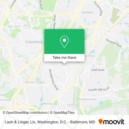 Lash & Linger, Llc map