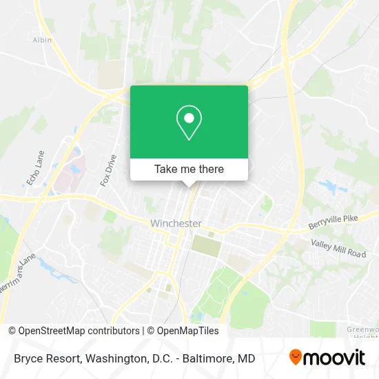 Bryce Resort map