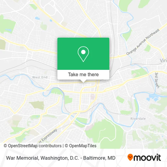 War Memorial map