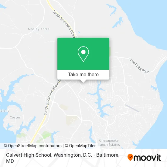 Calvert High School map