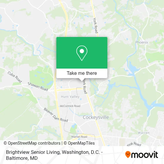Brightview Senior Living map