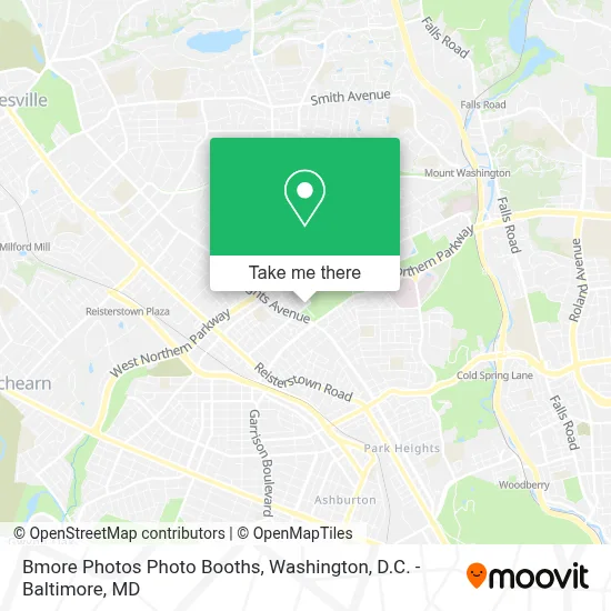 Bmore Photos Photo Booths map