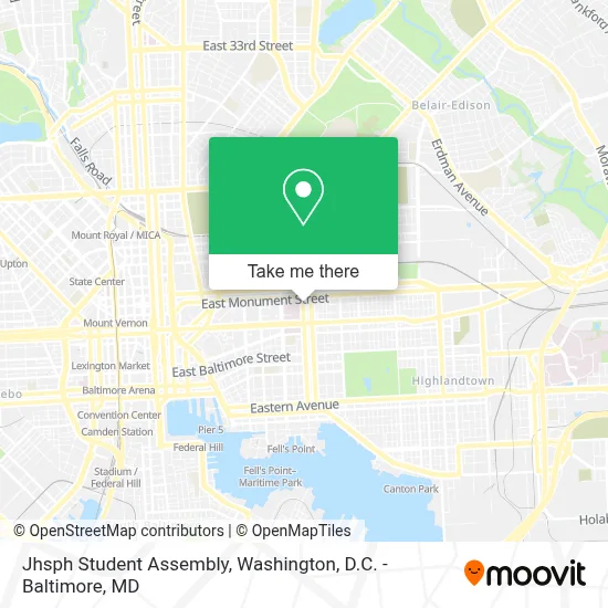 Jhsph Student Assembly map