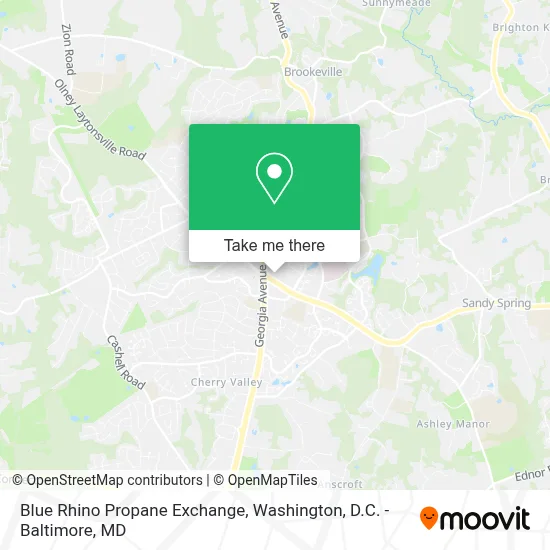 Blue Rhino Propane Exchange map