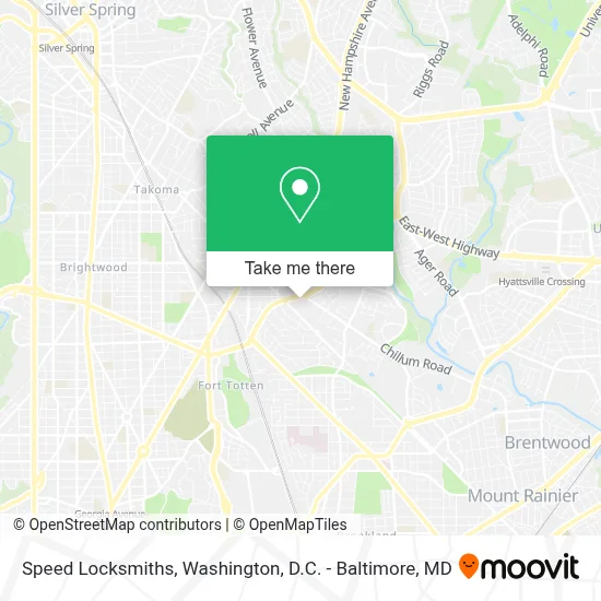 Speed Locksmiths map