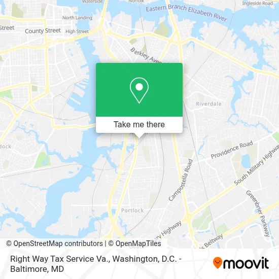 Right Way Tax Service Va. map