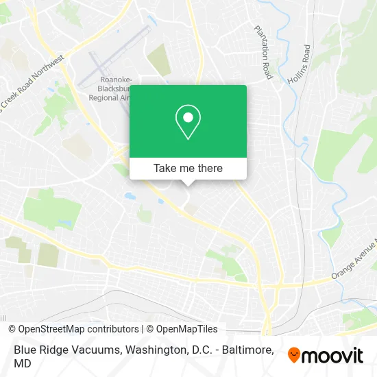 Blue Ridge Vacuums map