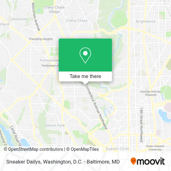 Sneaker Dailys map
