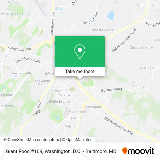 Giant Food #109 map