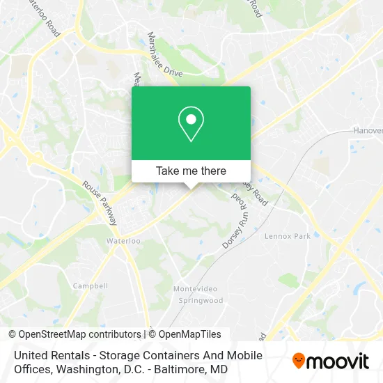 United Rentals - Storage Containers And Mobile Offices map