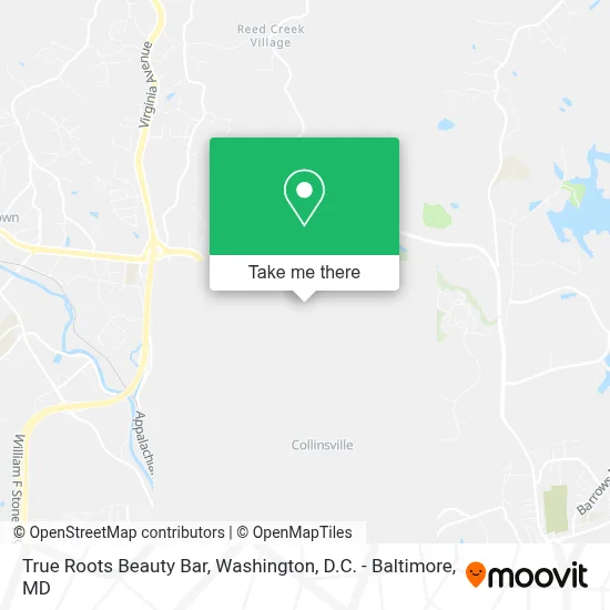 True Roots Beauty Bar map