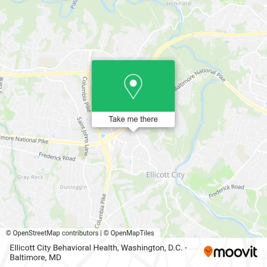 Ellicott City Behavioral Health map