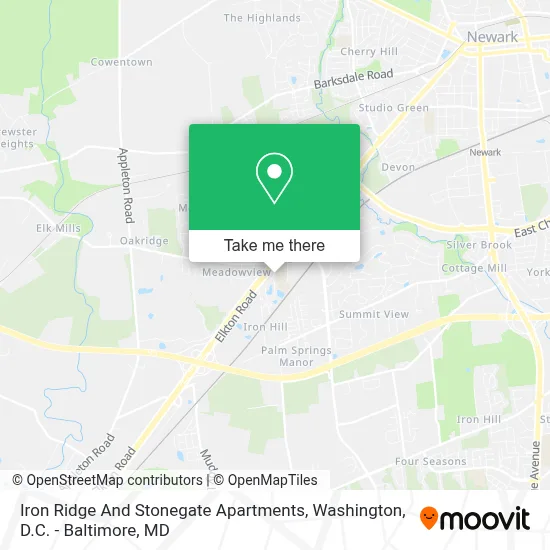 Iron Ridge And Stonegate Apartments map