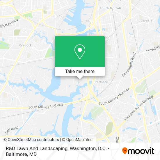 R&D Lawn And Landscaping map