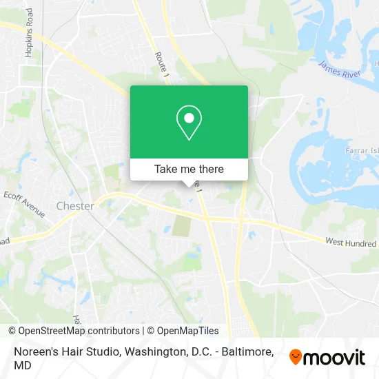 Noreen's Hair Studio map