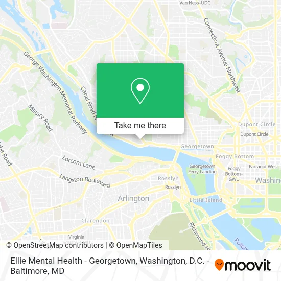 Ellie Mental Health - Georgetown map